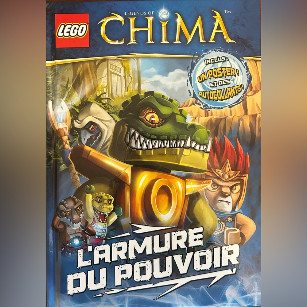BUNDLE & SAVE🎉 FRENCH LEGO Legends of Chima L’Armure Du Pouvoir Hardcover